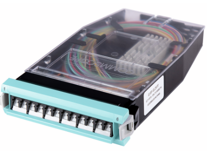 CommScope G2 Splice Cassette, 12LC with internal shutters, OM4, with 250um pigtails, Meth…